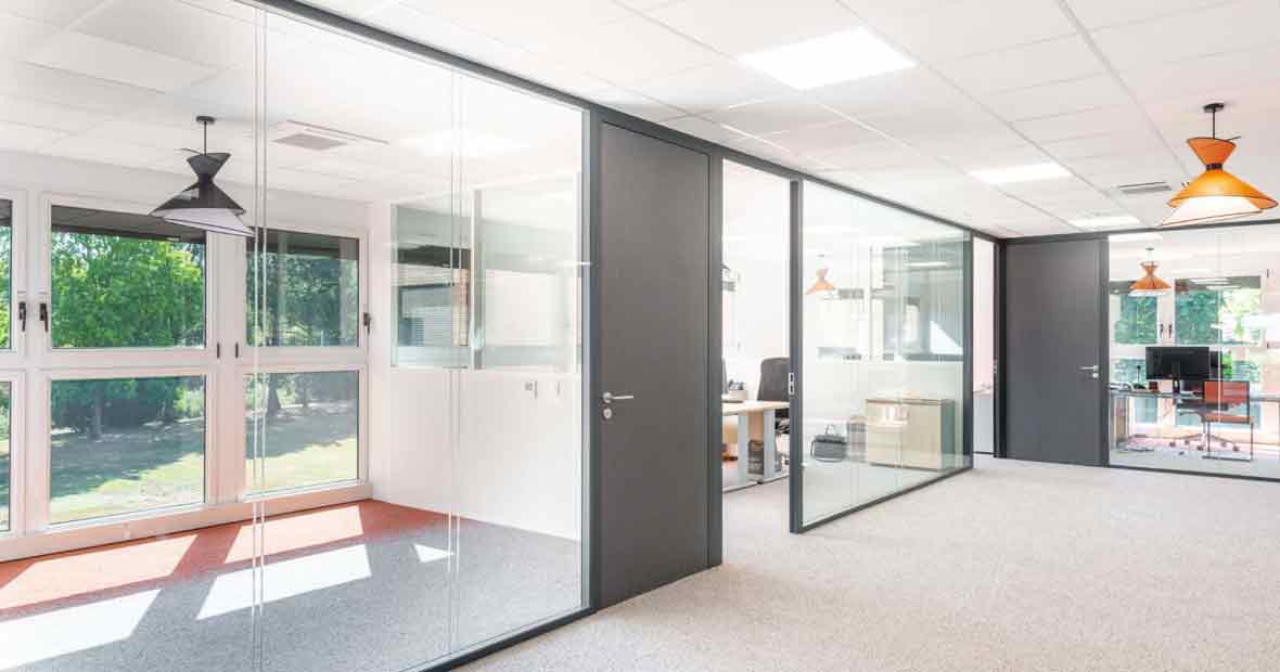 Cloisons amovibles pour bureaux